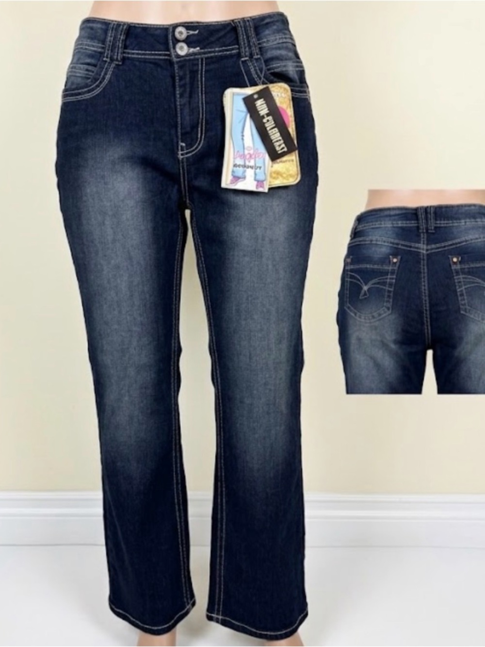 NWT Angels Jeans Indigo Boot Cut Women's Jeans 20W